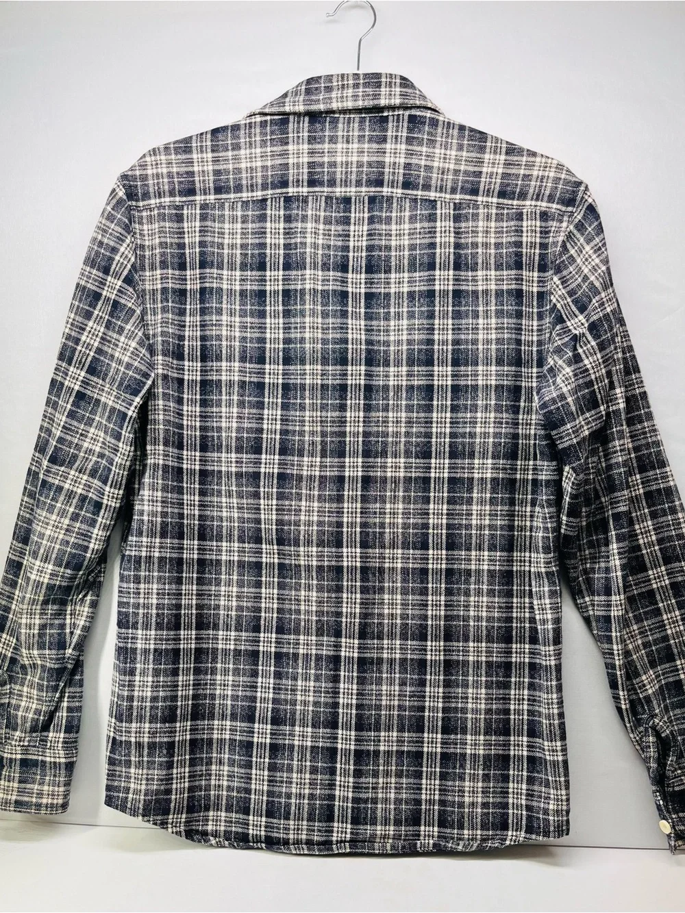 Grayers Blue‎ and White Plaid Button-Down Shirt